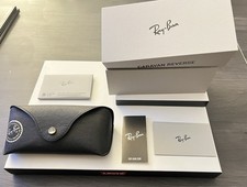 Rayban Spectacle Case - Rayban CARAVAN REVERSE Black Case Set - New -  LAST ONE!