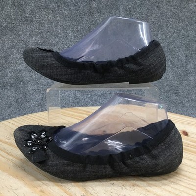 Simply Vera Wang Wang Shoes Womens 8 M Ballet Flats Black Slip On Casual Comfort