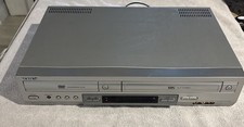 Sony DVD VCR Combo SLV-D300P Silver Progressive Scan Tested No Remote