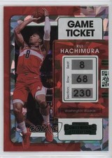 2021-22 Panini Contenders Game Ticket Green Ice Rui Hachimura #91 3gq