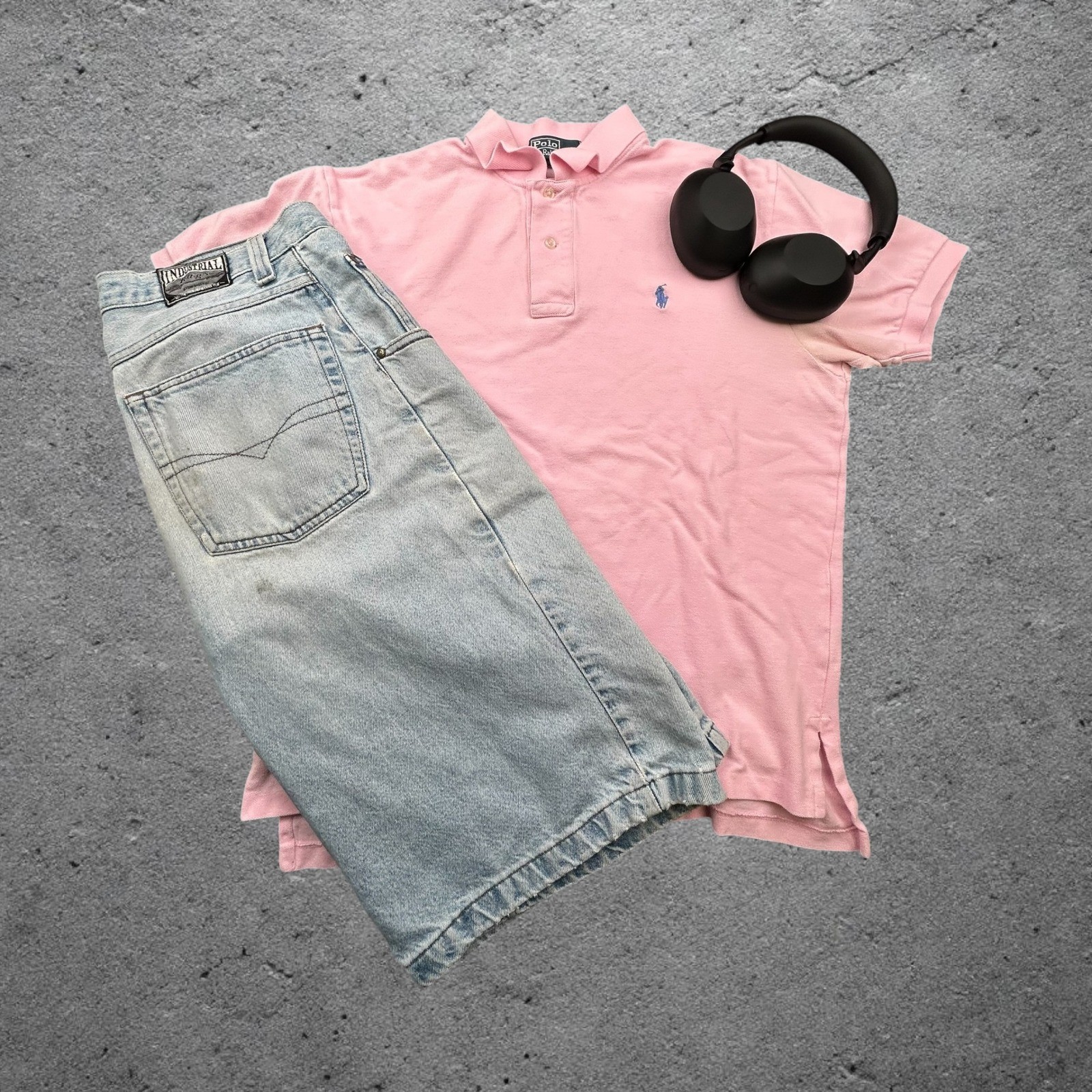 Vintage Polo Ralph Lauren Pink Short Sleeve Polo Shirt Mens Large Y2K 90s Boxy
