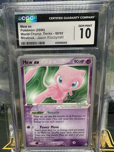 Pokemon Mew Ex 88/92 World Championship Mewtrick CGC 10 GEM MINT POP 1