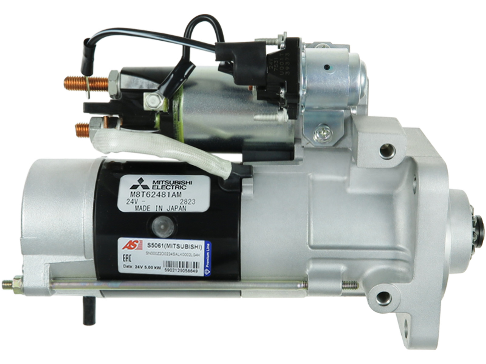 Brand New Starter Motor 24V 5.0kW 10T MITSUBISHI for VOLVO FE OE M8T62481