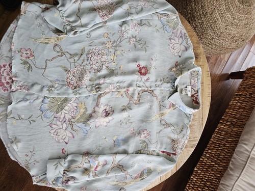 H&M X GP & J Baker Mint Green Floral Bird Print Blouse Asian Romantic Women's 6 - Picture 4 of 9
