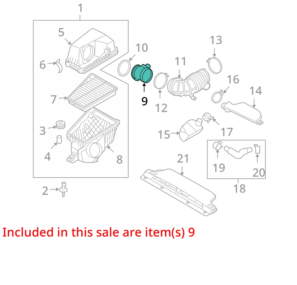 2008 Hyundai Azera Mass Air Flow Meter Sensor MAF OEM 136K Miles - LKQ409671492 - Image 4 of 4
