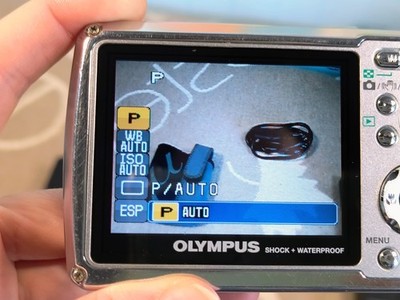 Olympus Mju 725 SW 7.1MP Digital Camera - Red Fully Working Great