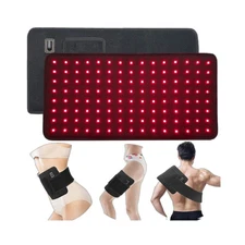 1pc 660＆850nm Red Light Therapy Pad Wearable Wrap Belt Relief Back Shoulder Pain
