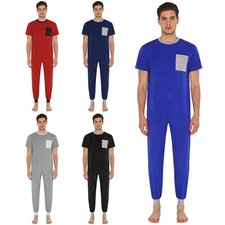 Unisex  Adults Rompers Daily Wear Jumpsuit Patients Sleepwear Casual Loungewear