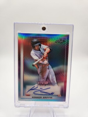 2026 Leaf Vivid Konnor Griffin Base Auto BA-KG1 Teal Prismatic 21/35 Pirates 
