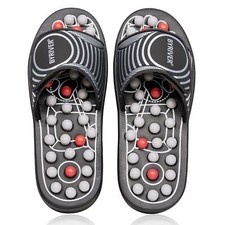 Foot Reflexology Tools Pressure Point Massage Mat Slippers Slides Sandals Sho...