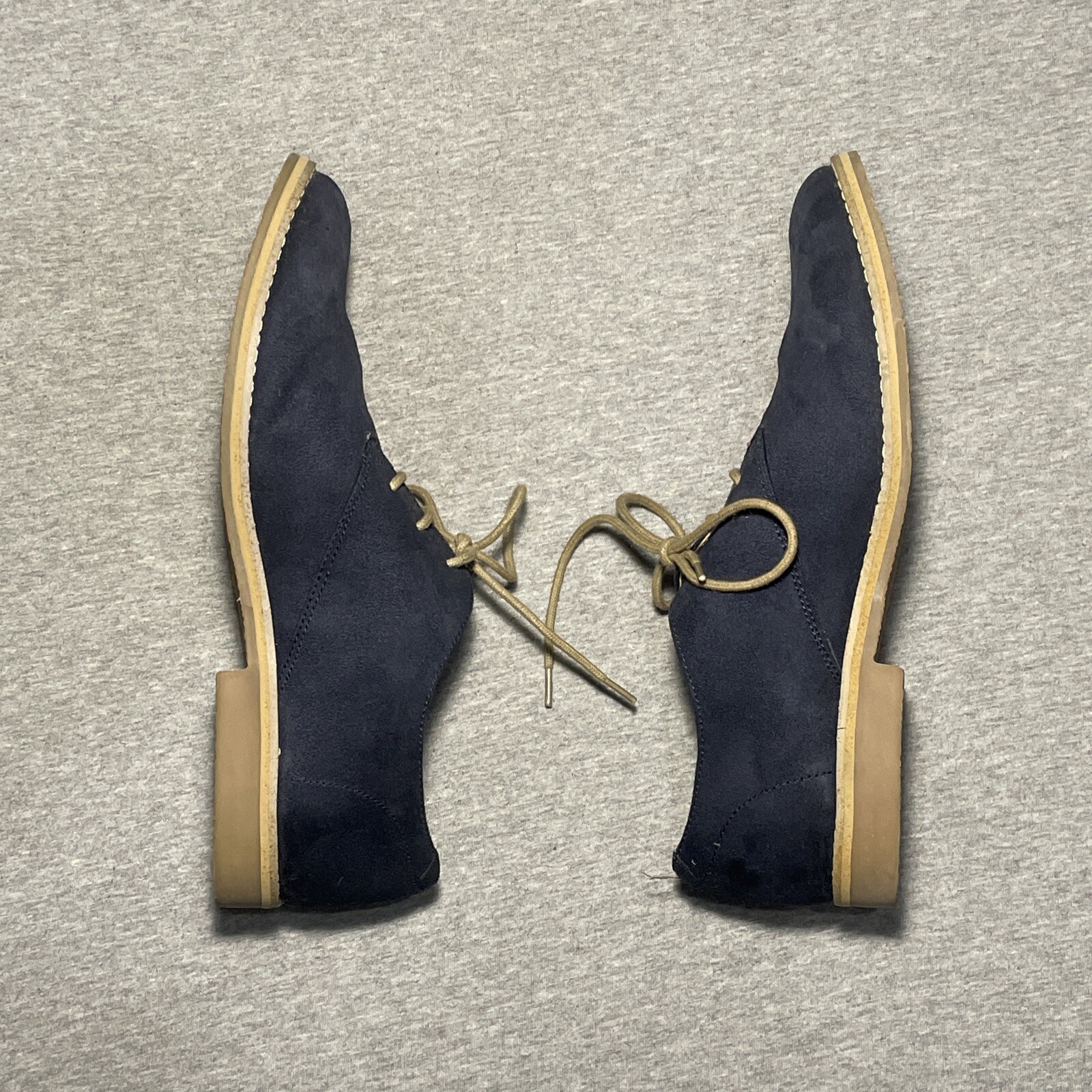 SAOLA Scarpe derby uomo H&M blu navy con lacci aperti taglia 10