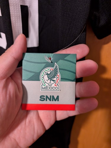SNM Official Mexico National Football Team Jersey Large Size Black NWT - Picture 6 of 10