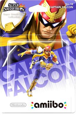 Nintendo Amiibo - Captain Falcon - No 40 - Super Smash Bros. Collection - Neu &