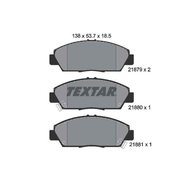 Textar Bremsbelagsatz, Scheibenbremse 2187901-image