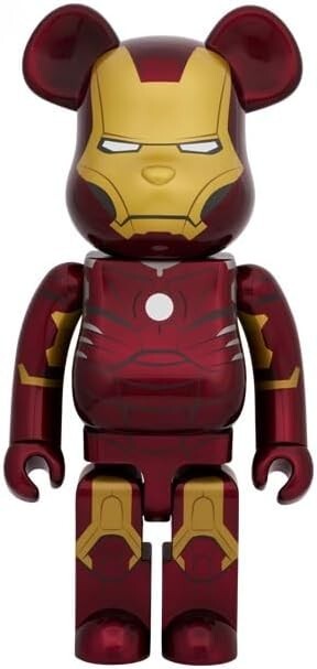 BE@RBRICK IRON MAN MARK Ⅰ 1000％ Bearbrick x Marvel Infinity Saga Iron Man Battle Damaged Ver