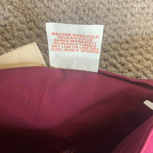 K. C. Parker Girls Skirt Size 14 Burgundy Red Floral Embroidered A-Line Mini - Picture 7 of 7