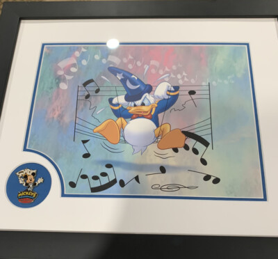 Disney Mickey's Philharmagic Donald Duck Print With Pin + Cert