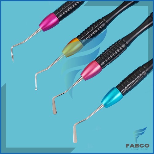 Dental Flat Plastic Composite Filling Instruments 4pcs Double Ended Dental Inst - Picture 3 of 3