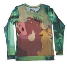 Lion King Girls Juniors Pull Over Light Sweatshirt - Simba Timon Pumba Pic