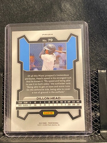 Dillon Head 2024 Prizm Ruby Wave Prizm - Marlins - Picture 2 of 2