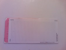 IBM punch card protector 1136340 with 2 unpunched cards