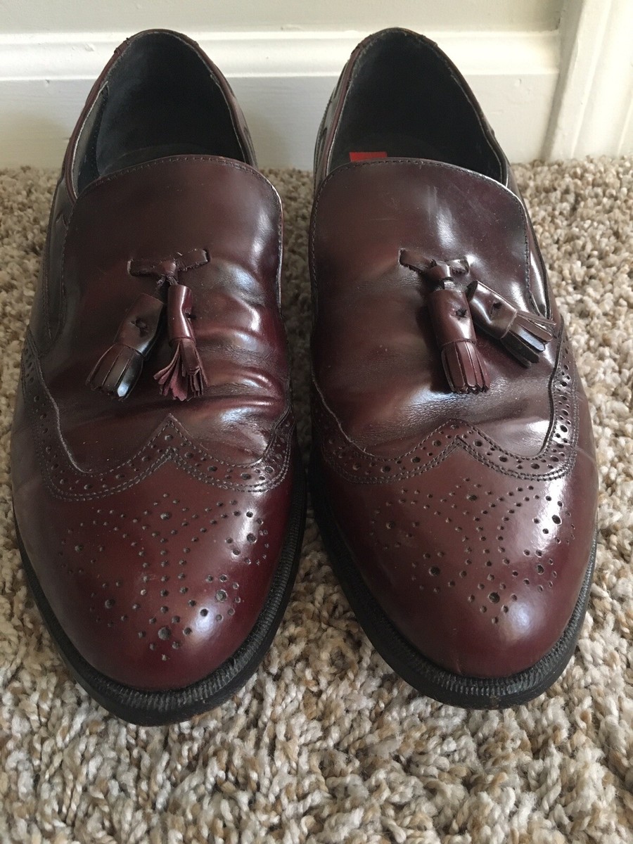Vintage Stetson Mens Size 10 D/B Leather Burgundy Tassel  display picture 2