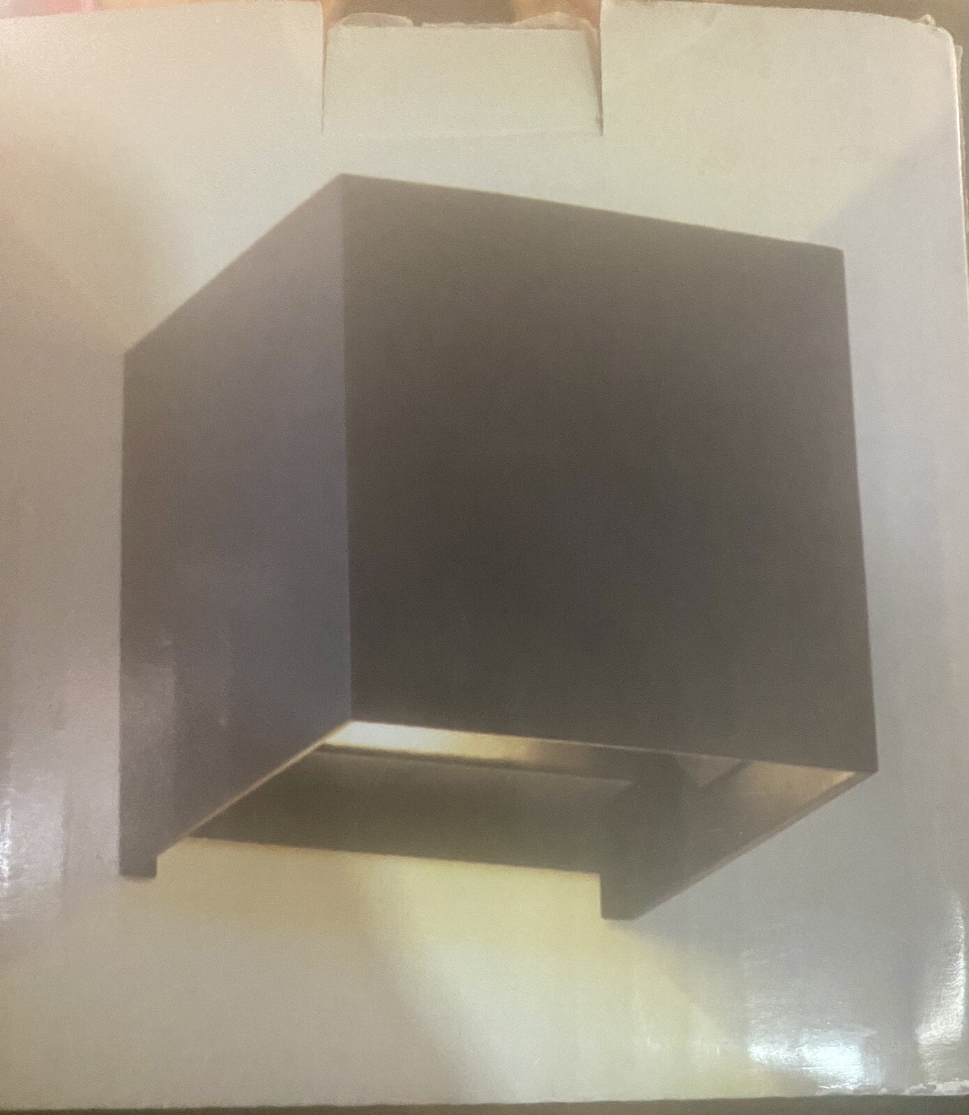 LED aluminum Waterproof Outdoor Wall Sconce Light Black Remote Control New