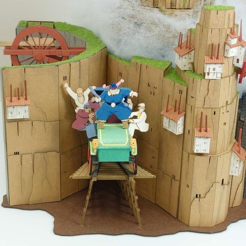 Paper Castle Studio Ghibli Laputa Castle in the Sky Diorama Paper Craft Miniature ...