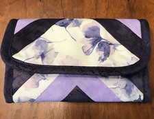 Handmade Women's Cotton Purple Fabric Wallet With Zipper