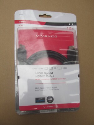VIVANCO Premium High Speed HDMI Kabel 1,8m  / Aktion  H2A4KK10
