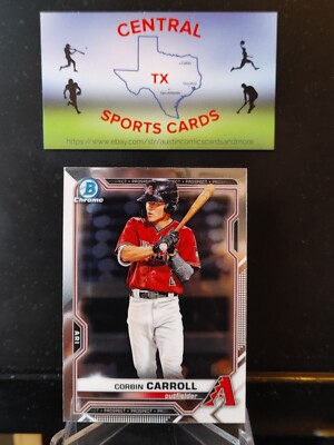 Corbin Carroll RC 2021 Bowman Chrome Prospects #BCP-142 Arizona