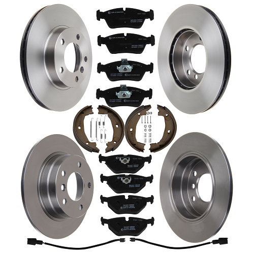 Hinterachse Bremsen Frankberg Bremsscheiben + Bremsbeläge Set Für BMW 3er E90 E91 E92 E93 Bremsset 336mm Belüftet