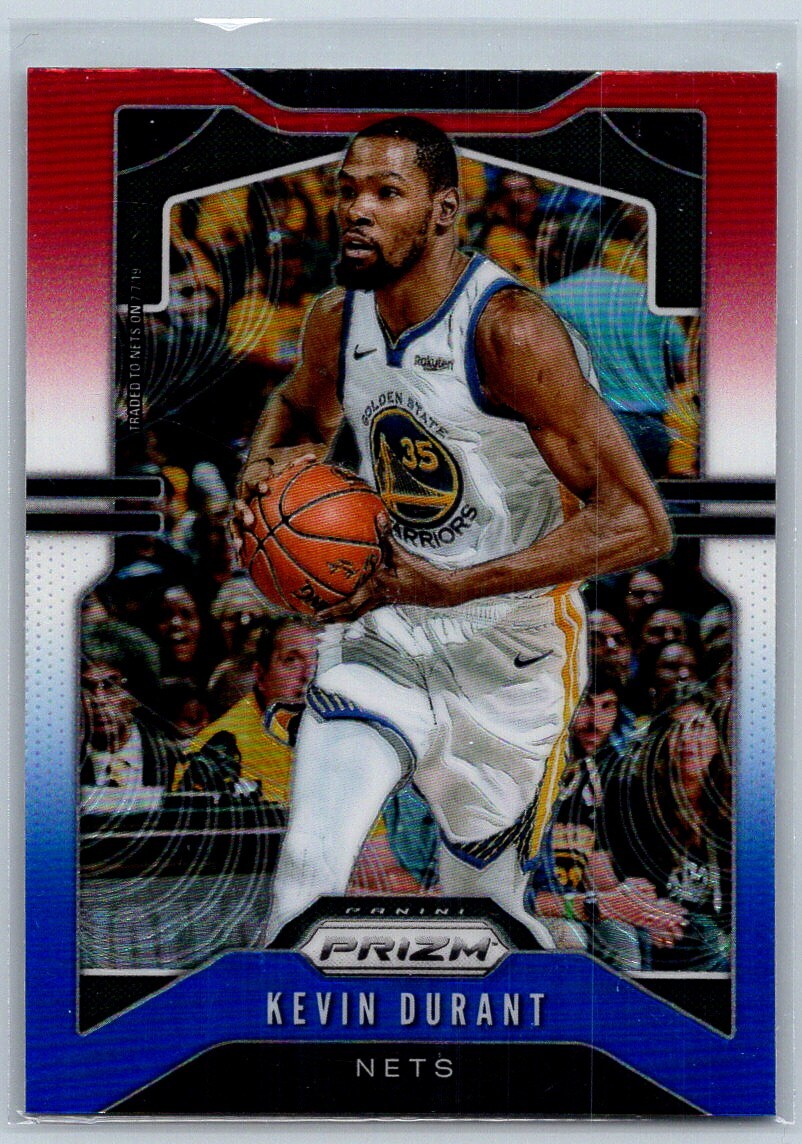 Kevin Durant 2019-20 Panini Prizm Prizms Red White Blue #210 Brooklyn Nets