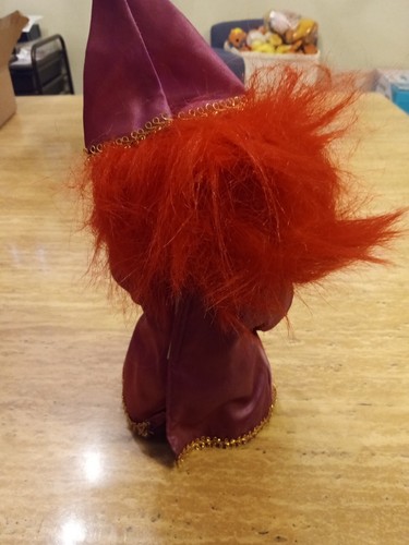 ❤️ 1977 DAM Magician Troll 9" Doll Rare Norfin Red Hair Denmark Ace Tico Russ - Picture 6 of 17
