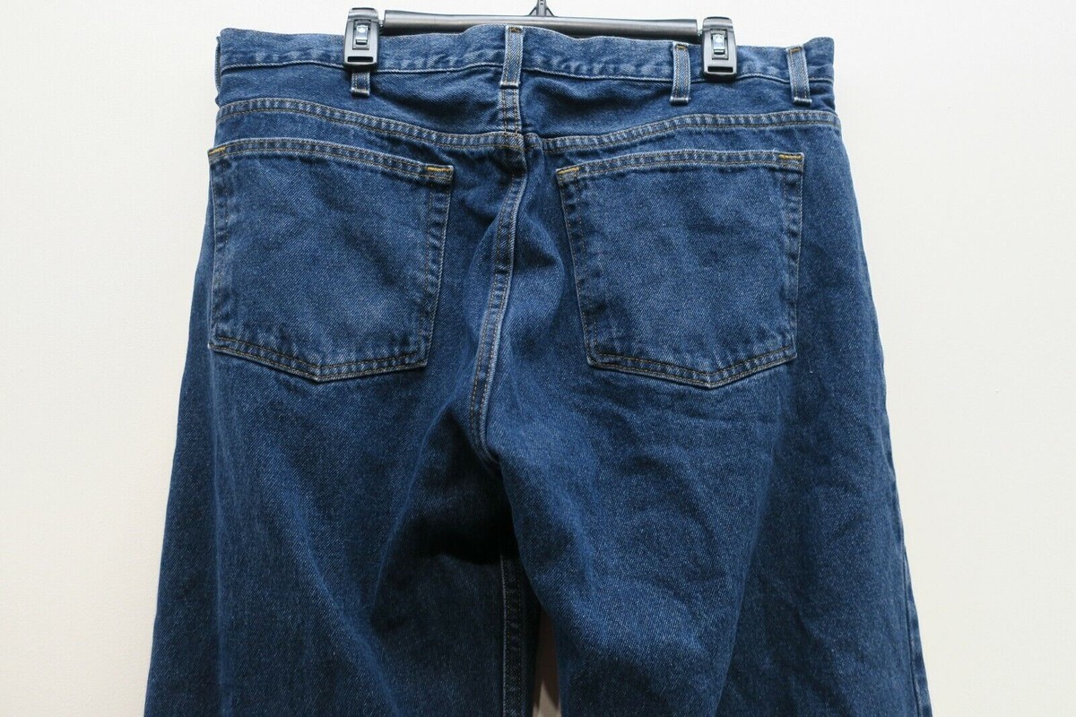 Faded Glory Women Blue Straight Leg Original Fit 5-Pocket Denim 