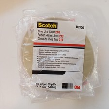 3M Scotch 218 Fine Line Masking Tape-LT Green1/8"x 60yd 06300
