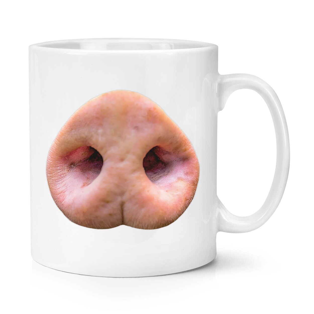 Pig Nose 10oz Mug Cup Funny Joke Animal Crazy Lady Man Fathers Day