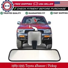 New Rear View Mirror Interior With Light For 1989-1995 Toyota Pickup Blue-Gray