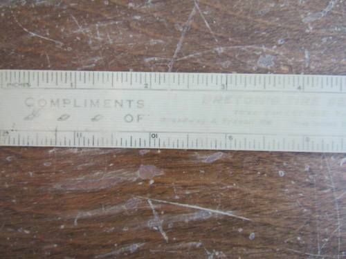 Vintage Advertising Firestone Gum-Dipped Tires Ruler-Very Rare Hinged - Picture 3 of 7