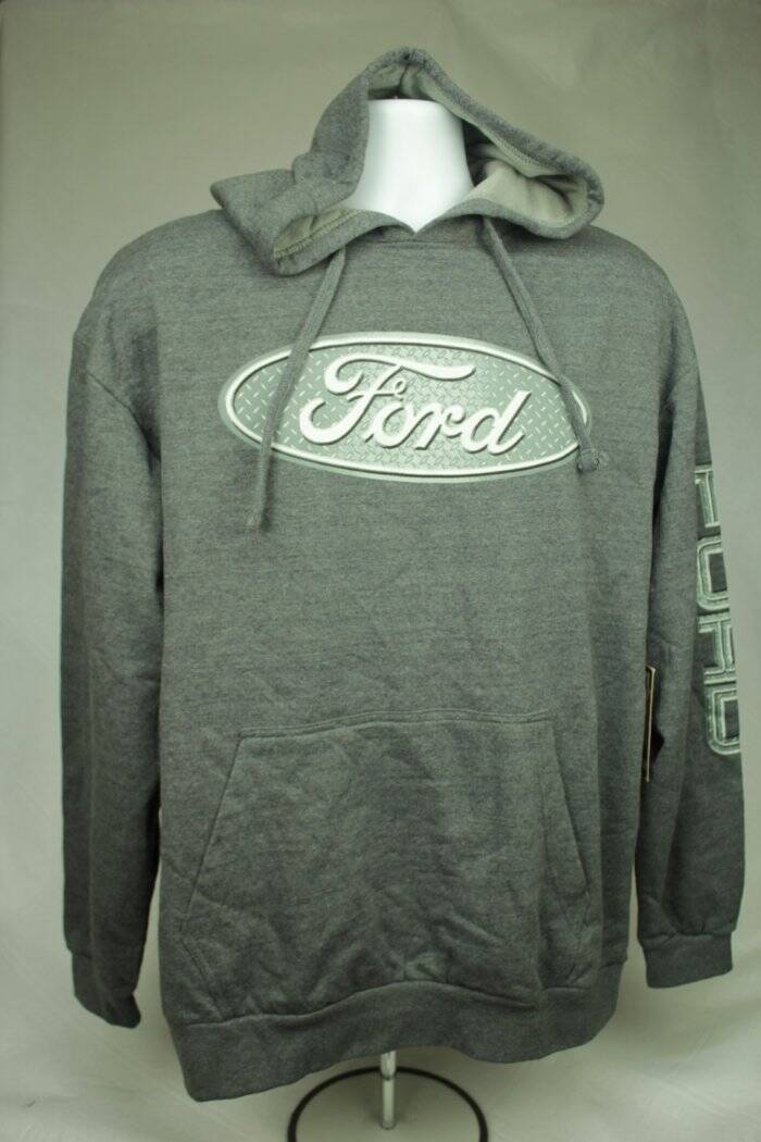 NEW Mens Ford Hooded Sweatshirt Large Pullover Hoodie Mustang Car