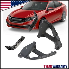 4PC Front Hold Mount Retainer For 2016-2021 Honda CIVIC Sedan Headlight Brackets