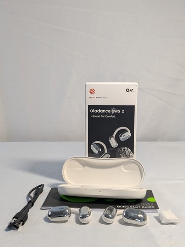 Oladance OWS 2 OLA06 Space Silver Wearable Stereo Wireless Open Earbuds With Box