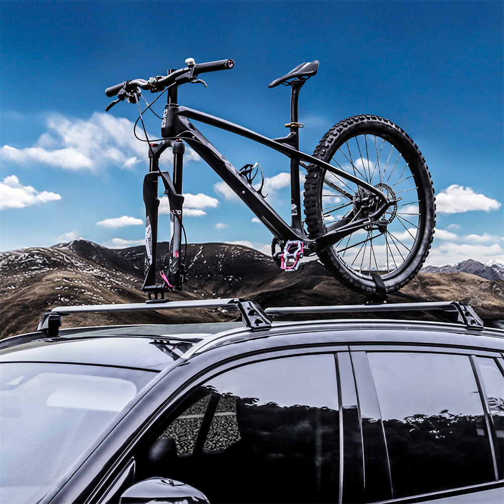 MTB Road Bike Car Carry Bicycle Fixed Bracket Mount Rack (Black Front