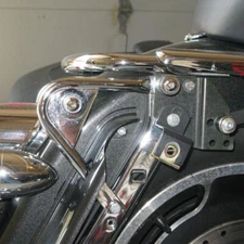 Detachable 2-Up Luggage Rack Docking Hardware Kit Fit For Harley 97-08 Touring