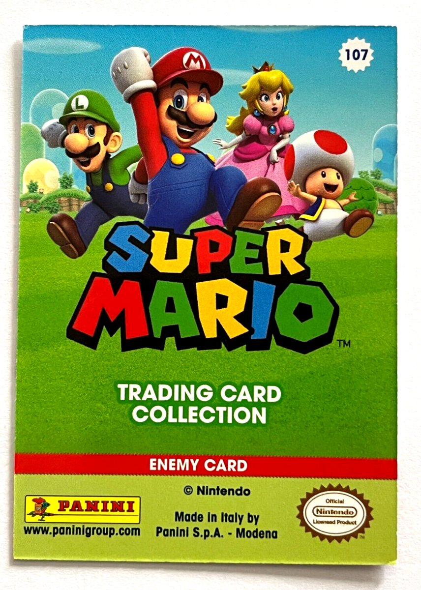 2022 SUPER MARIO TCG Panini Card #107 WIGGLER Nintendo Italy