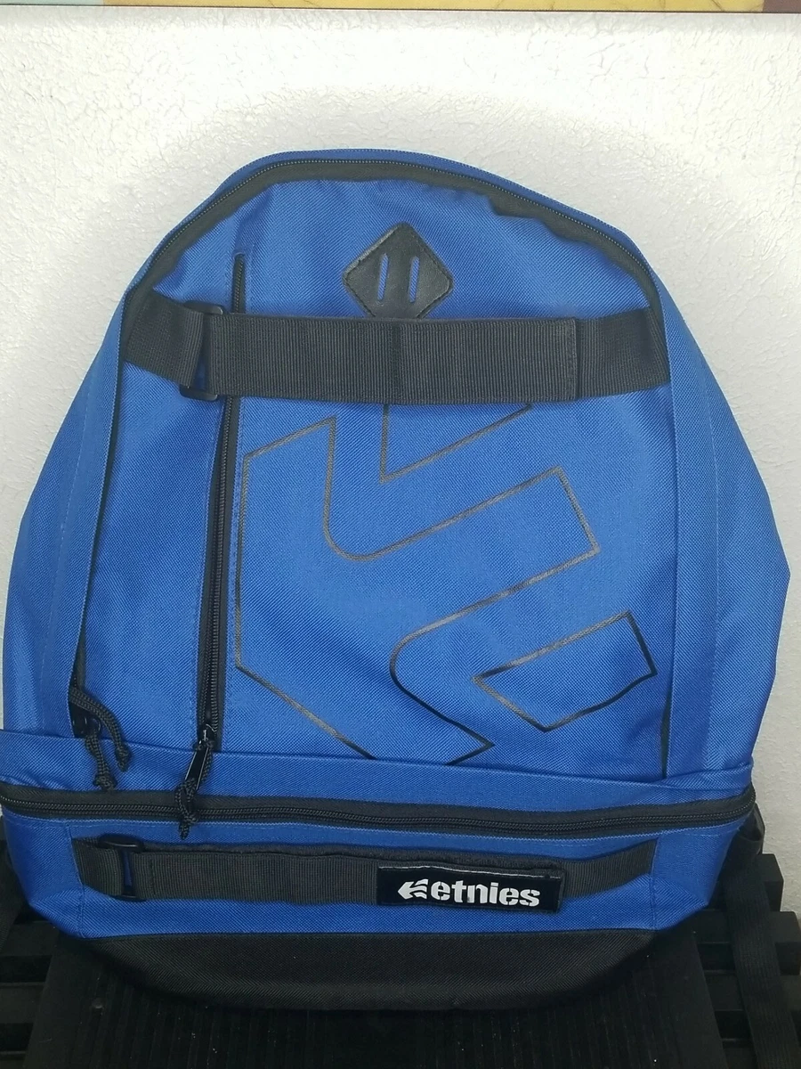 Etnies Skateboard Backpack Multi Pockets Blue Black