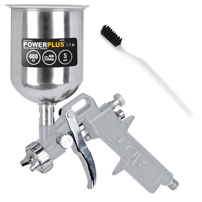 Druckluft Lackierpistole 400 ml Alu-Becher max. 8,3bar Farbsprühpistole