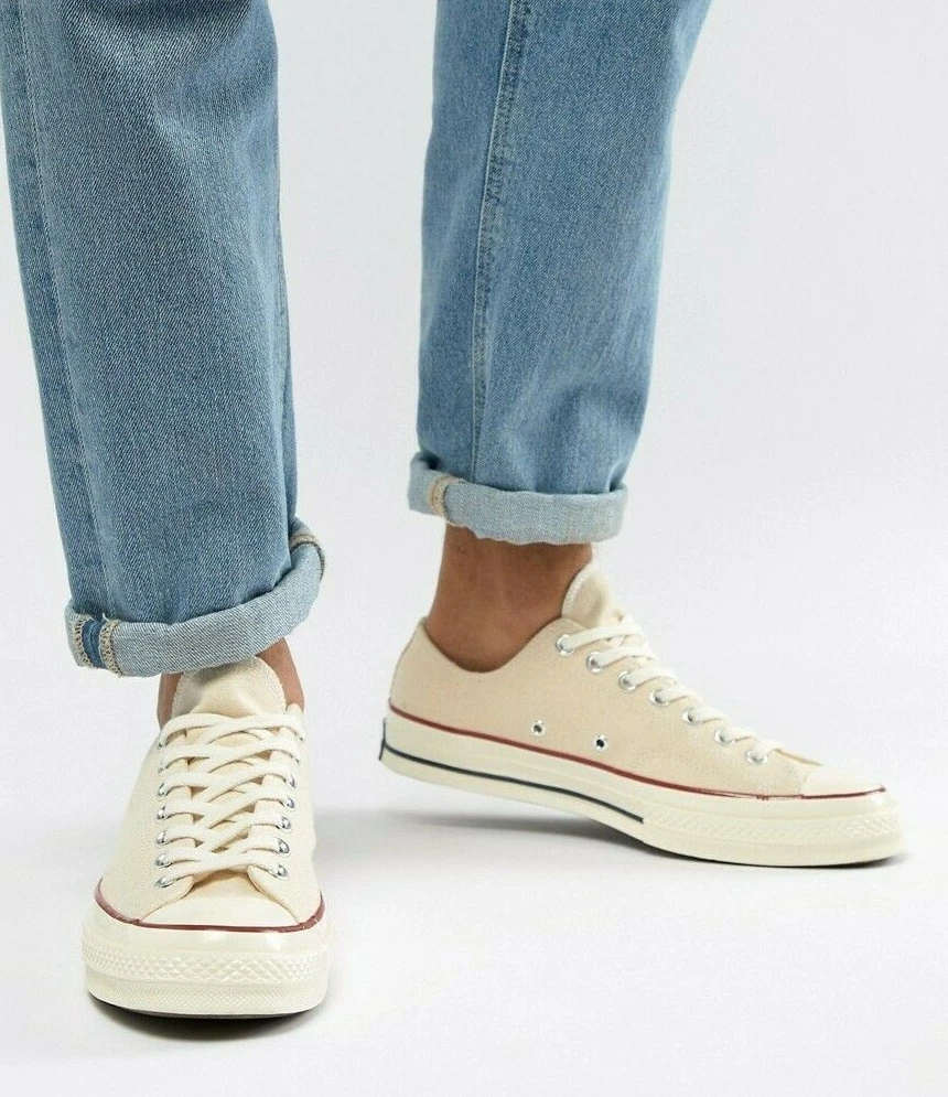 boog aanplakbiljet droog Mens Converse Chuck Taylor All Star 70 Low Top Parchment White 162062C |  eBay