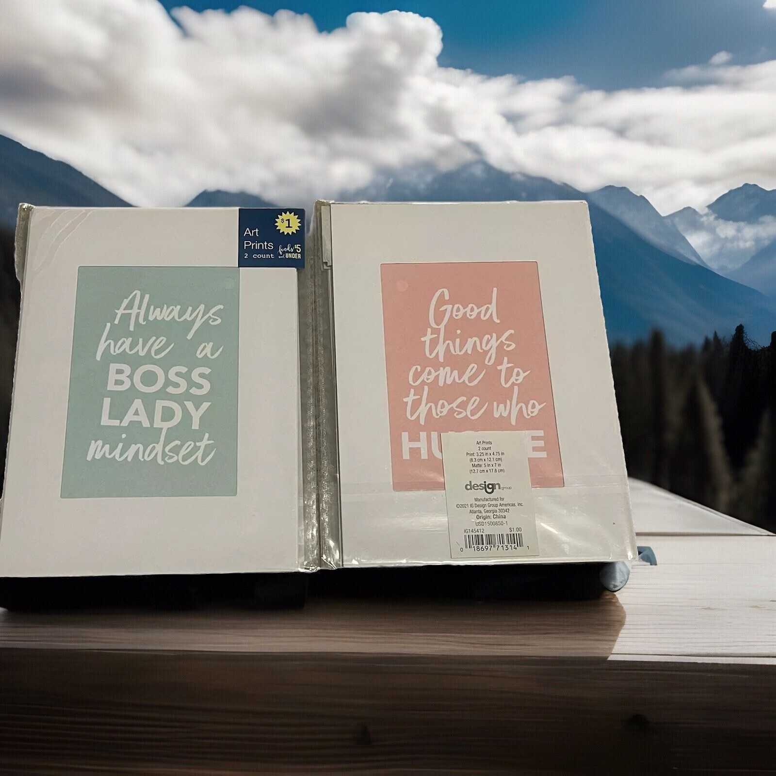 Picture Frames 3.25 X 4.75 2 Frames In Each Package Boss Lady & Hustle X4 (8)-image