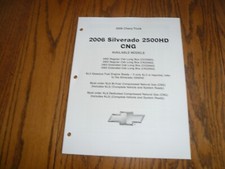 2006 Chevy Silverado 2500hd Cng Dealer Showroom Only Order Guide Pages